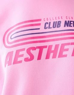 Artwork Sweater Roze