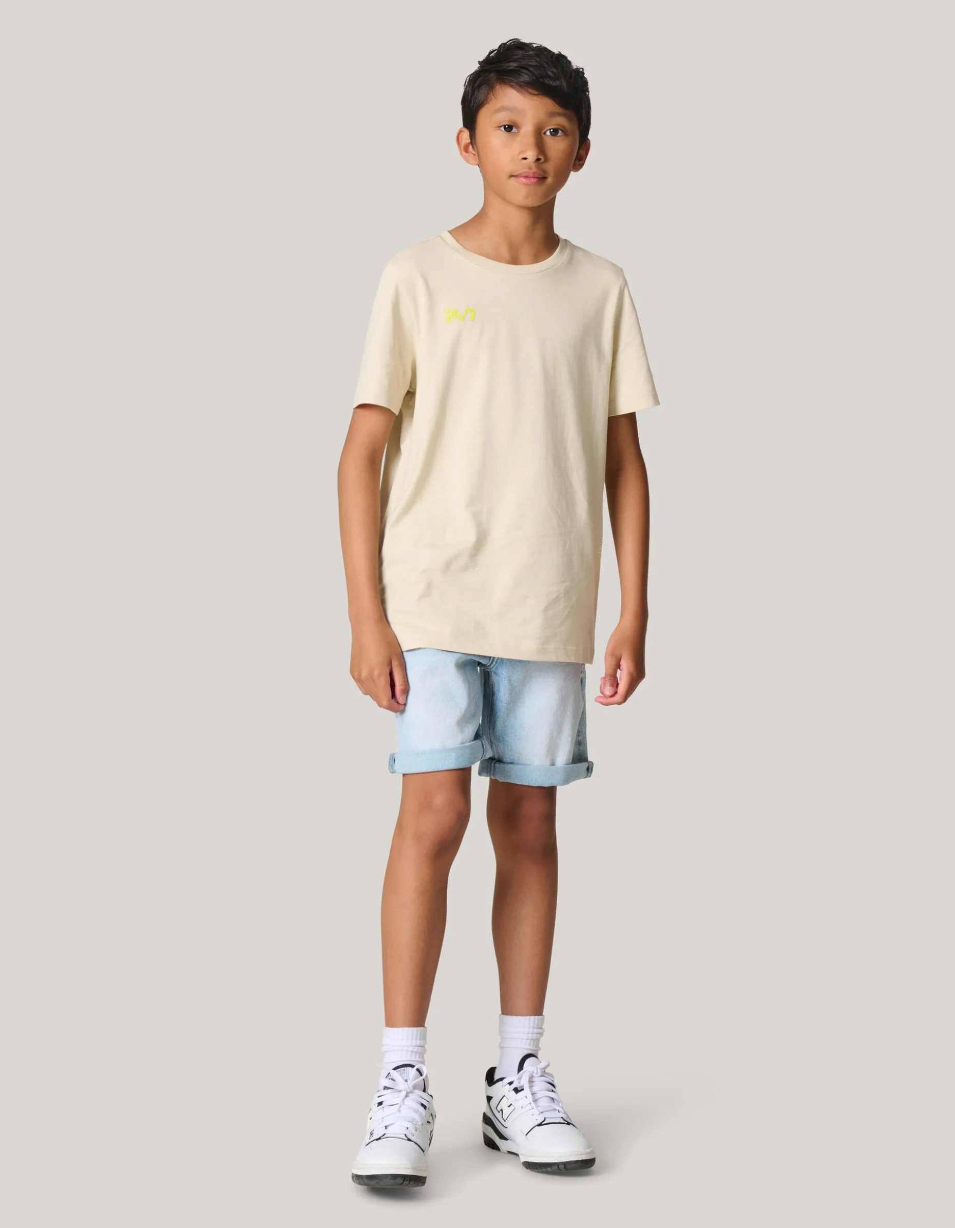 Artwork T-shirt Beige