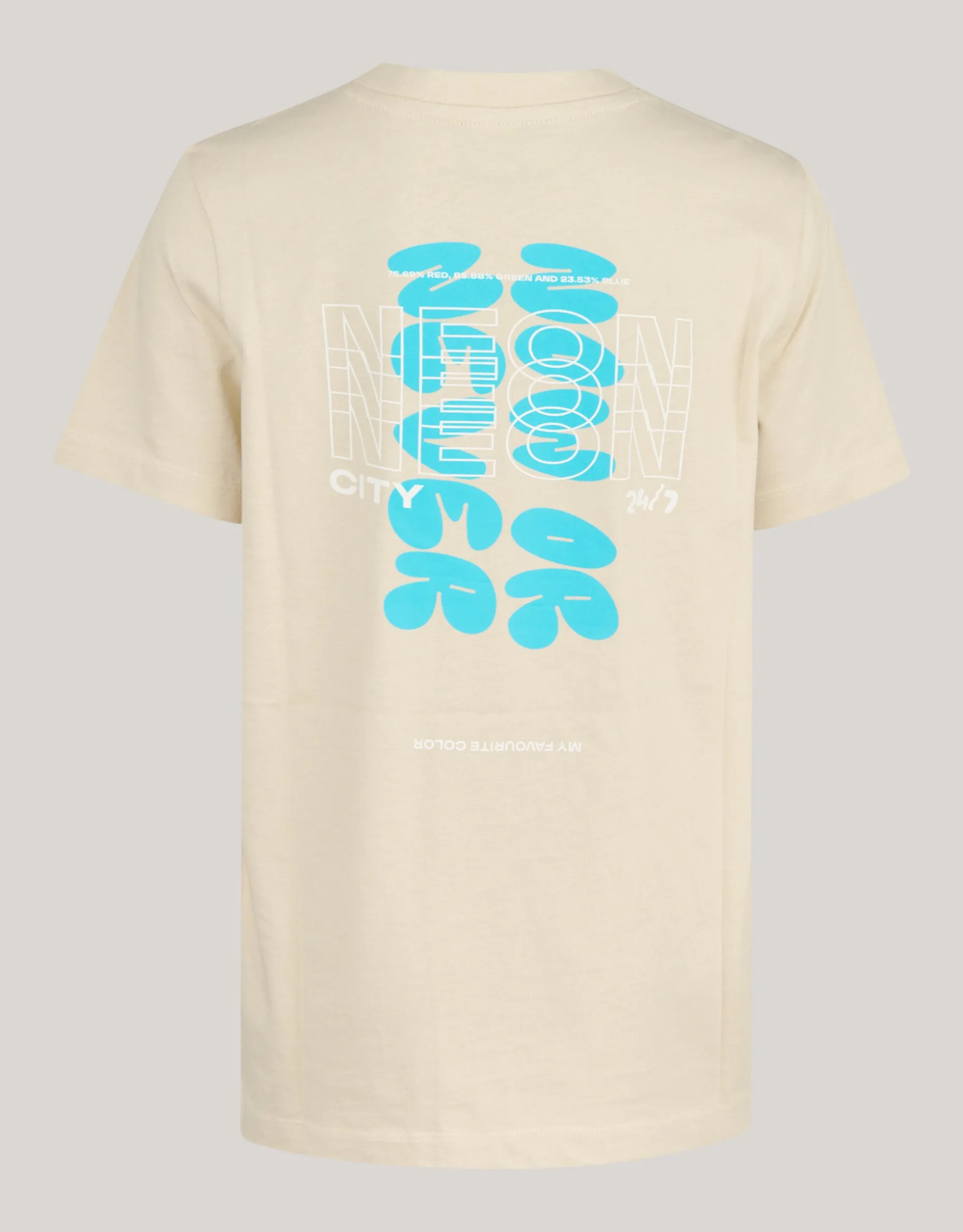 Artwork T-shirt Beige