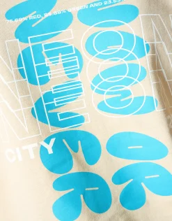 Artwork T-shirt Beige