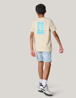 Artwork T-shirt Beige