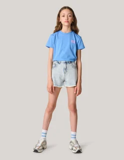 Artwork T-shirt Blauw