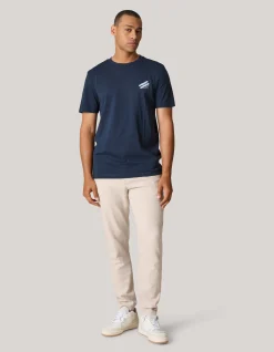 Artwork T-shirt Donkerblauw