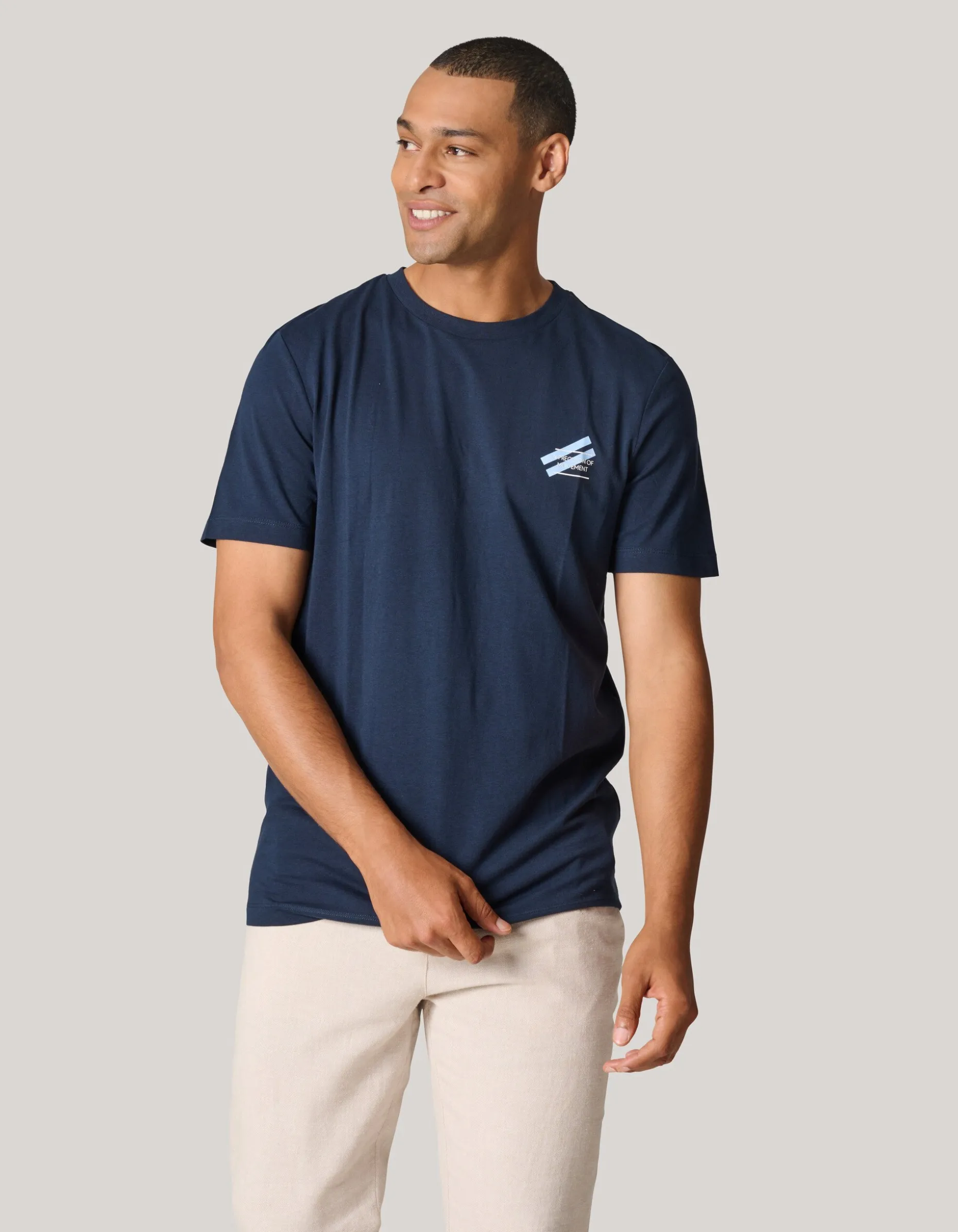 Artwork T-shirt Donkerblauw