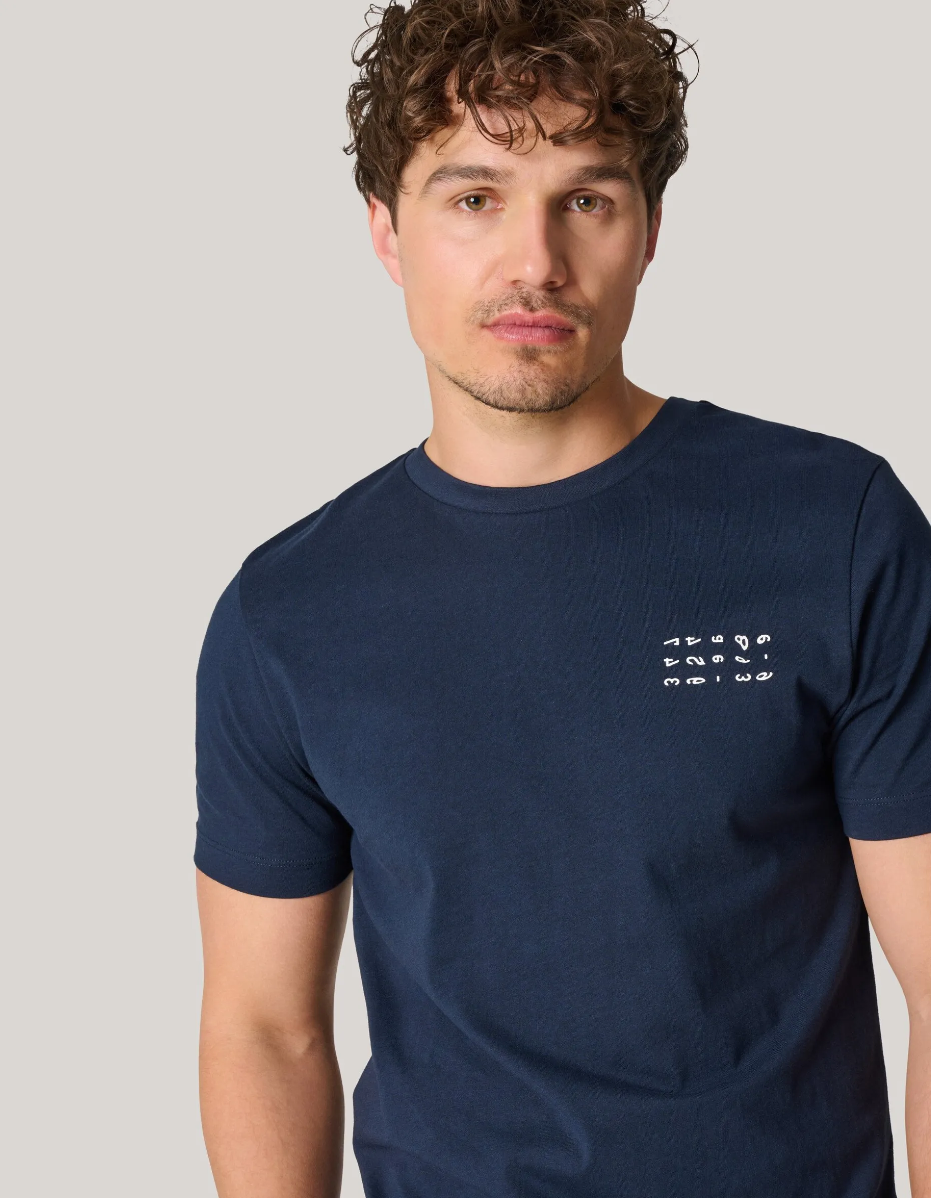 Artwork T-shirt Donkerblauw