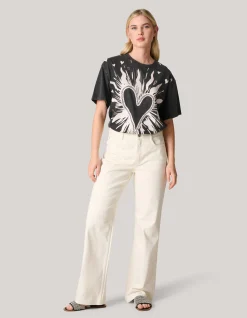 Artwork T-shirt Donkergrijs