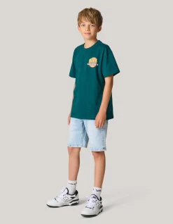 Artwork T-shirt Donkergroen