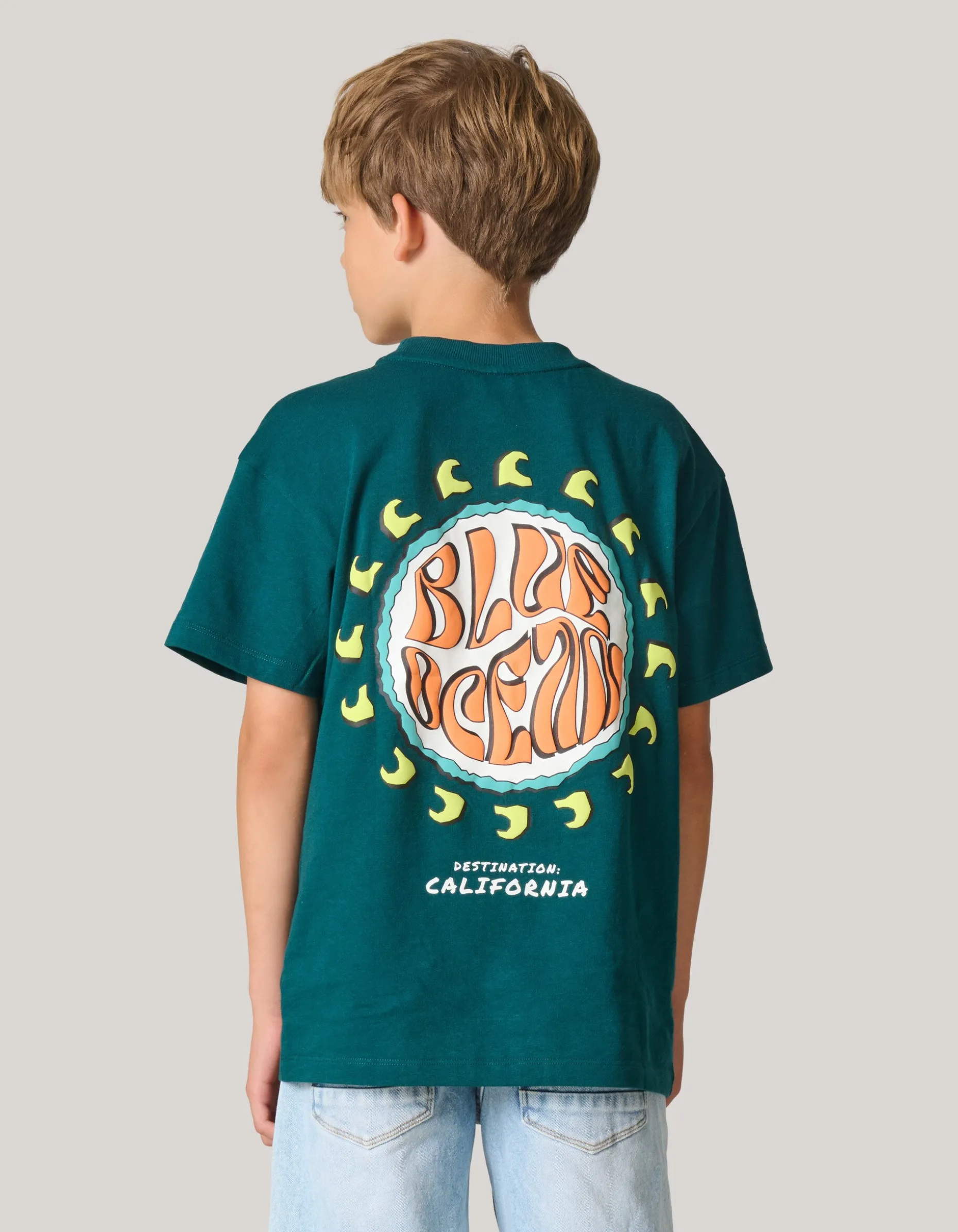 Artwork T-shirt Donkergroen