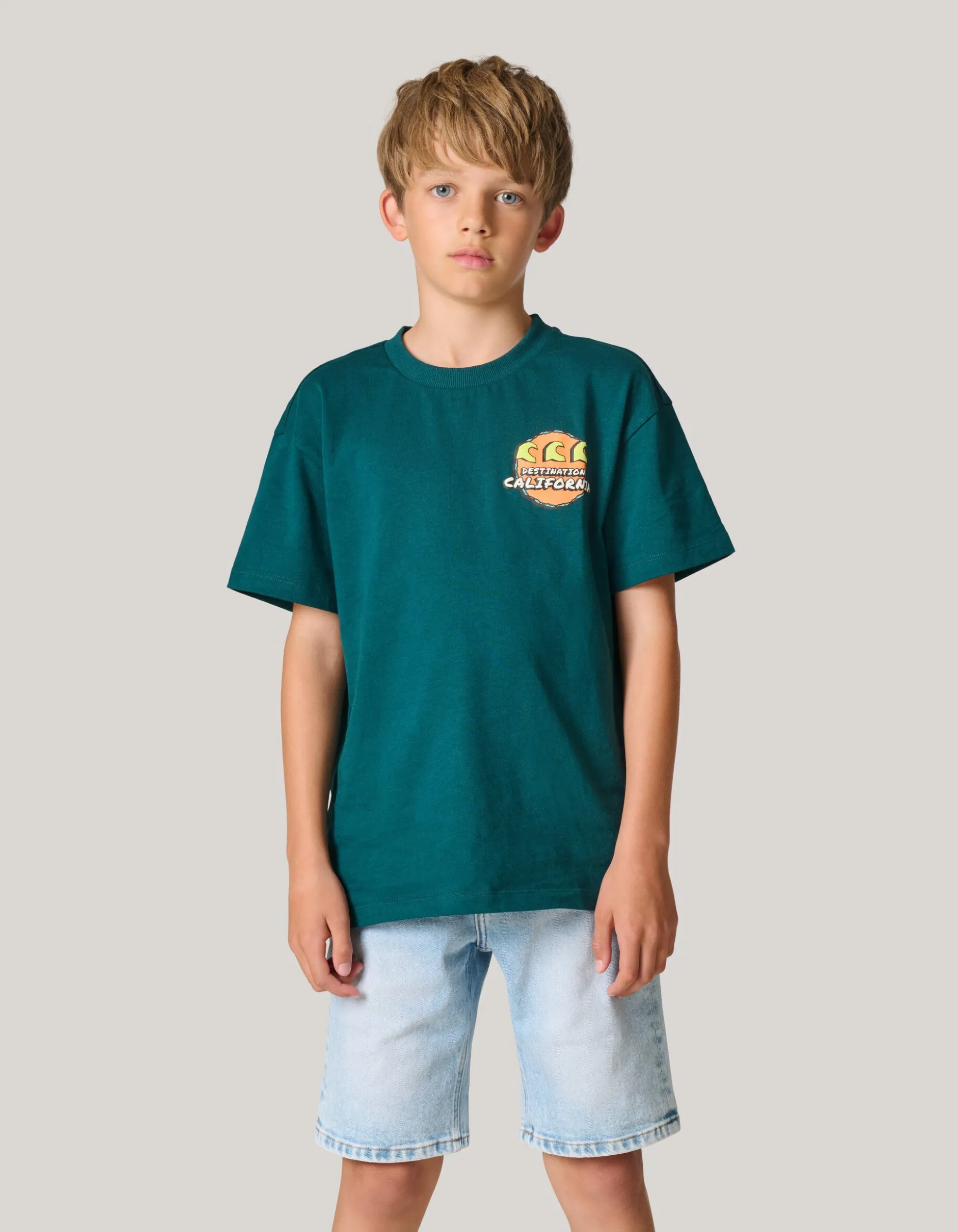 Artwork T-shirt Donkergroen