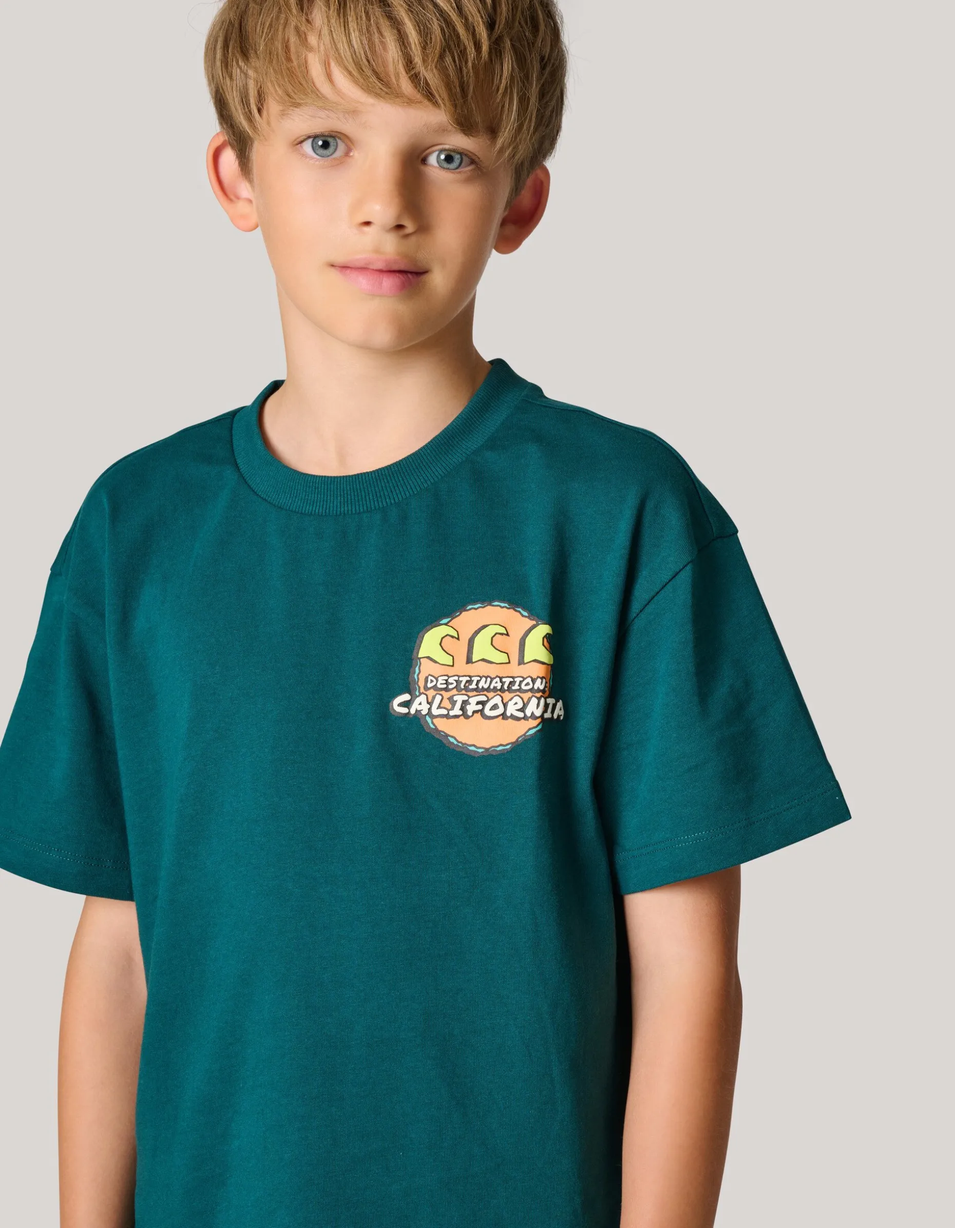 Artwork T-shirt Donkergroen