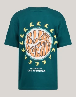 Artwork T-shirt Donkergroen