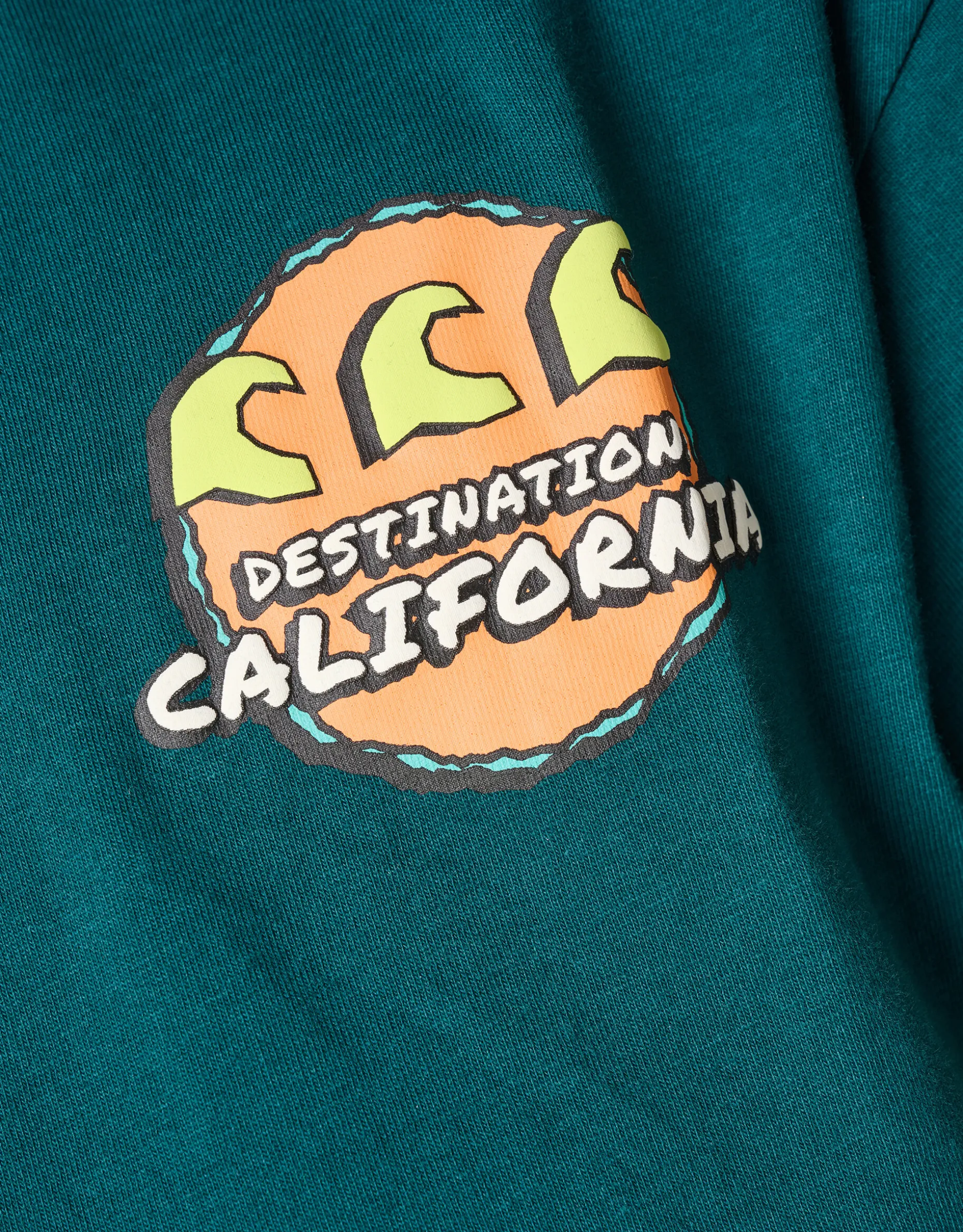 Artwork T-shirt Donkergroen