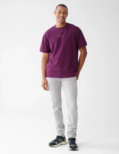 Artwork T-shirt Donkerrood