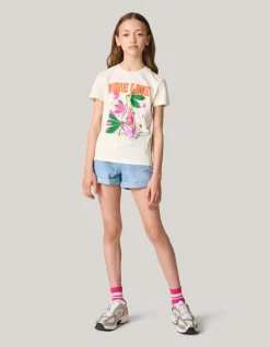 Artwork T-shirt Gebroken Wit