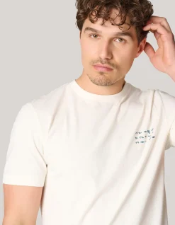 Artwork T-shirt Gebroken Wit