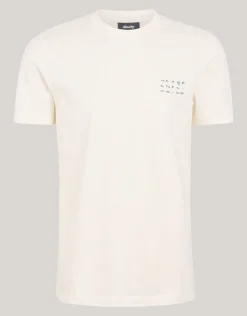 Artwork T-shirt Gebroken Wit