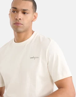 Artwork T-shirt Gebroken Wit