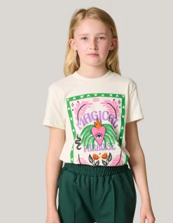 Artwork T-shirt Gebroken Wit