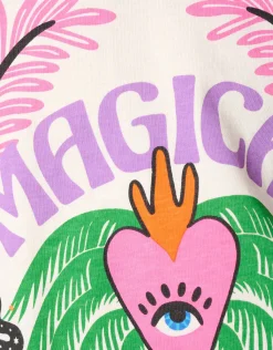 Artwork T-shirt Gebroken Wit