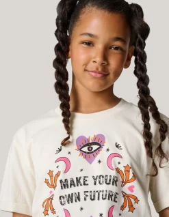 Artwork T-shirt Gebroken Wit