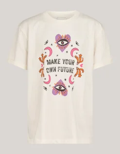 Artwork T-shirt Gebroken Wit