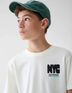 Artwork T-shirt Gebroken Wit