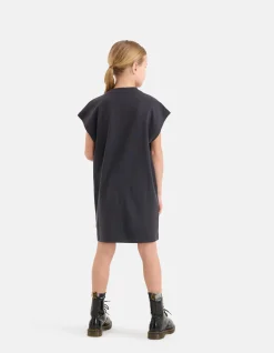 Artwork T-shirt Jurk Zwart