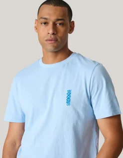 Artwork T-shirt Lichtblauw