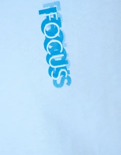 Artwork T-shirt Lichtblauw