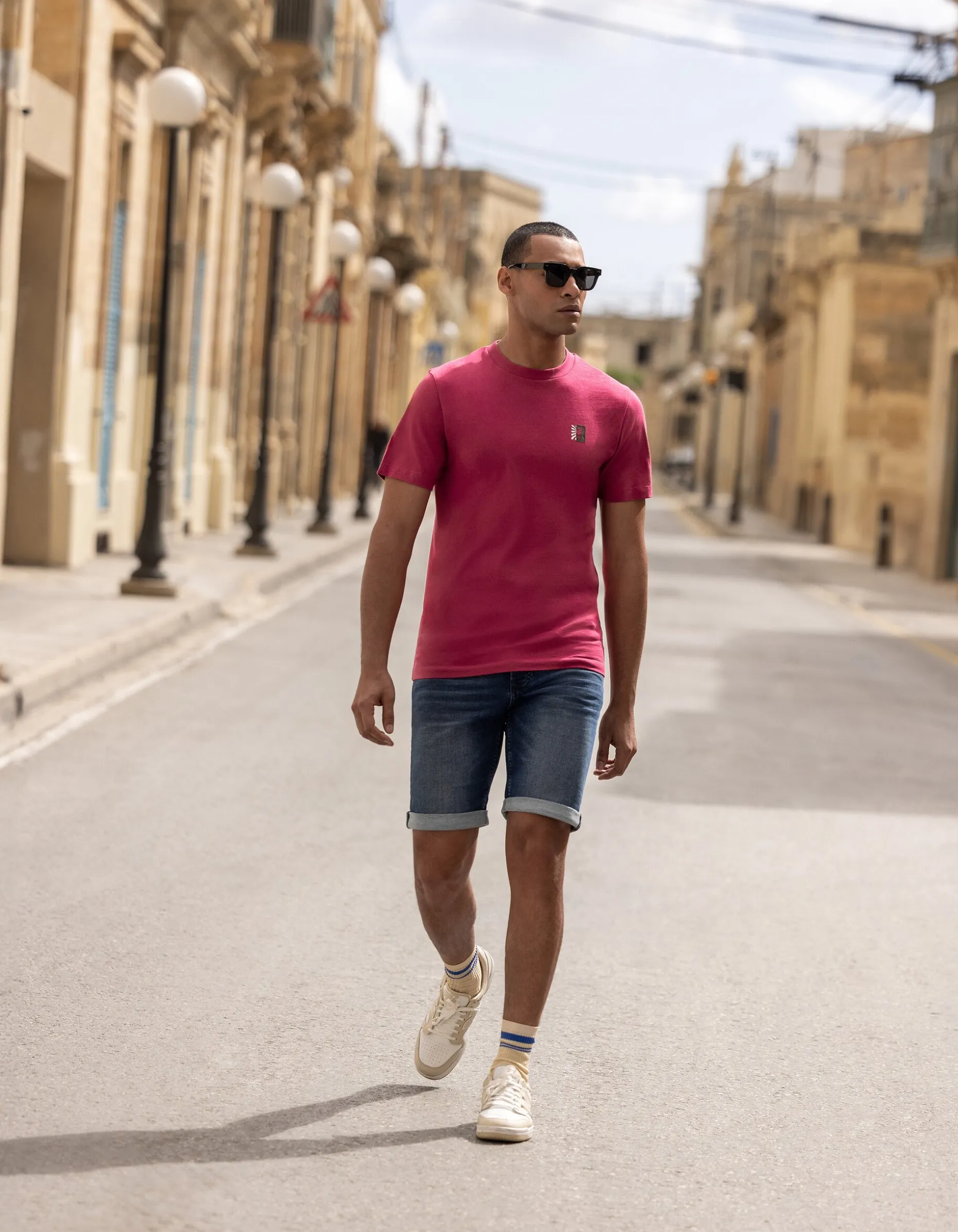 Artwork T-shirt Lichtrood