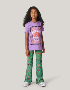 Artwork T-shirt Paars