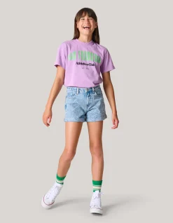 Artwork T-shirt Paars