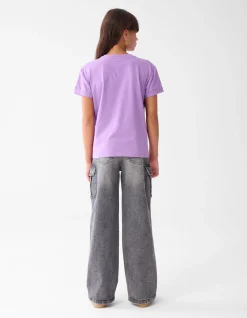 Artwork T-shirt Paars