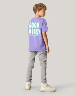 Artwork T-shirt Paars