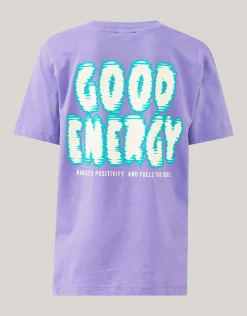 Artwork T-shirt Paars