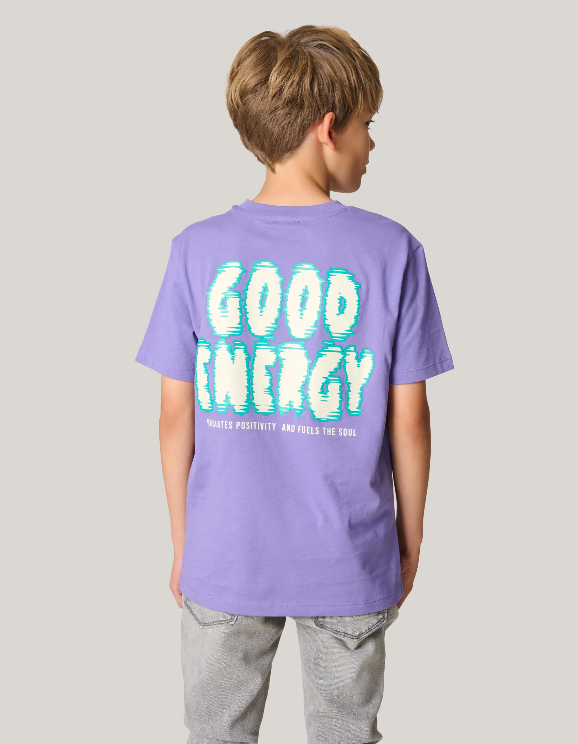 Artwork T-shirt Paars