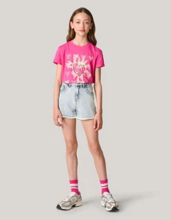 Artwork T-shirt Roze