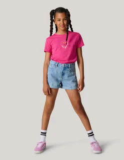 Artwork T-shirt Roze