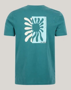 Artwork T-shirt Turquoise