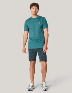 Artwork T-shirt Turquoise