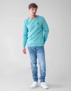 Badge Sweater Lichtgroen