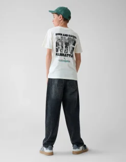 Baggy Fit Jeans Donkergrijs
