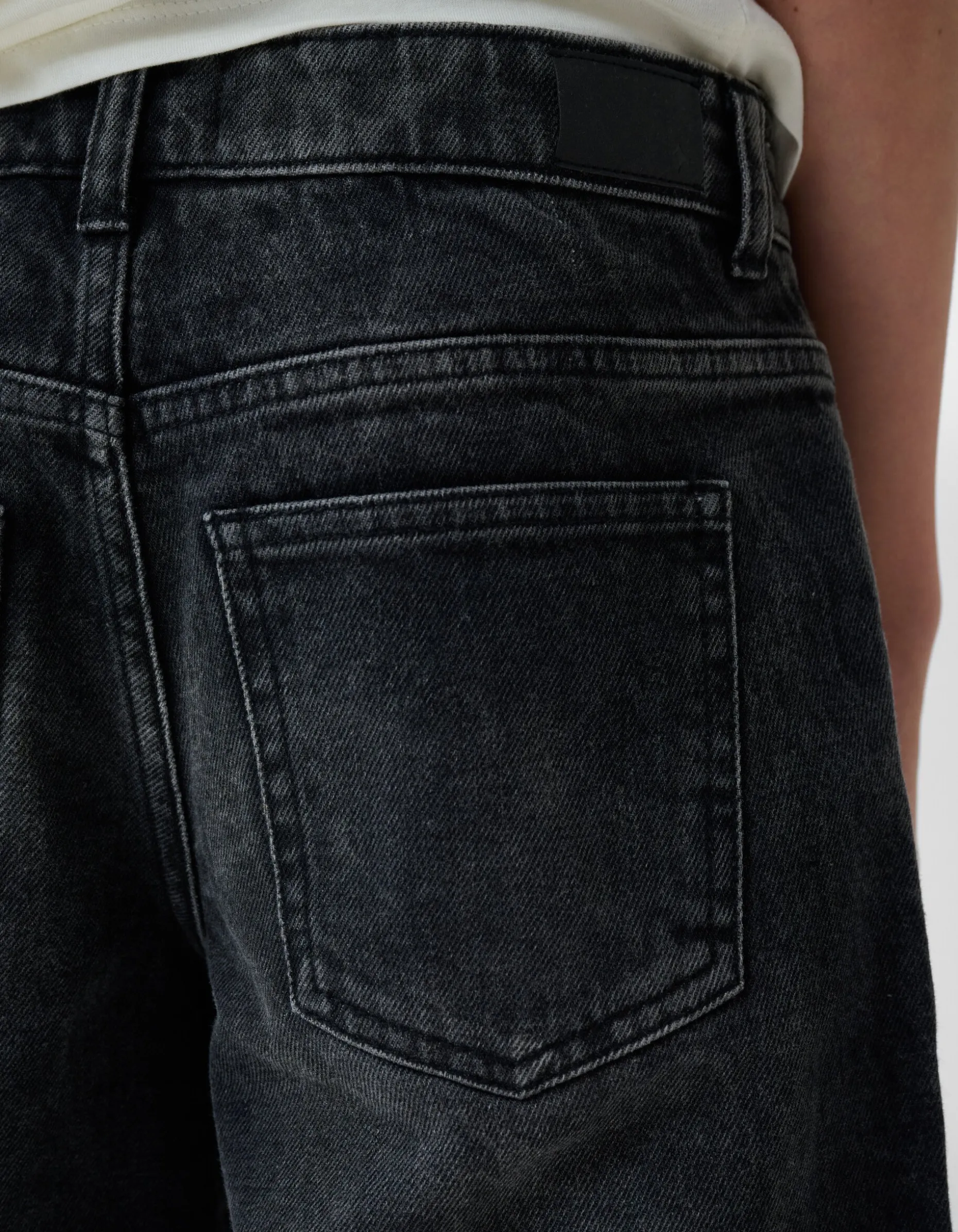 Baggy Fit Jeans Donkergrijs