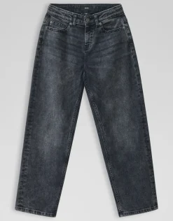 Baggy Fit Jeans Donkergrijs