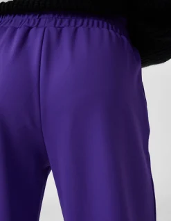 Basic Wide Leg Broek Paars