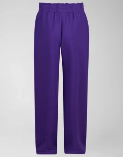 Basic Wide Leg Broek Paars