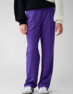 Basic Wide Leg Broek Paars