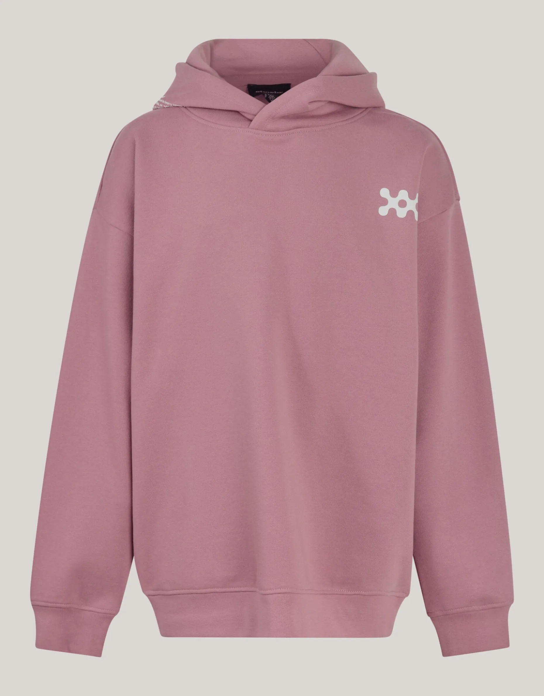 Basis Artwork Hoodie Donkerroze