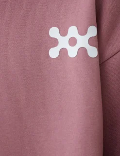 Basis Artwork Hoodie Donkerroze