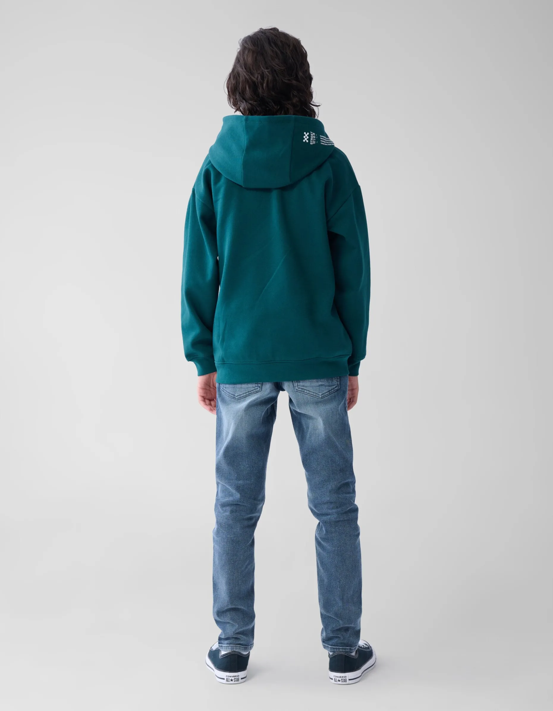 Basis Artwork Hoodie Donkergroen